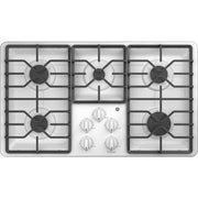 GE 36-inch Built-In Gas Cooktop with MAX Burner System JGP3036DLWW