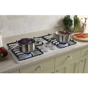GE 36-inch Built-In Gas Cooktop with MAX Burner System JGP3036DLWW