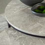 Lainey Round Nesting (2-Piece) Coffee Table by Coaster Furniture - Gray