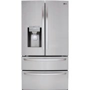 LG 36-inch, 27.8 cu.ft. Freestanding French 4-Door Refrigerator with Slim SpacePlus® Ice System LMXS28626S