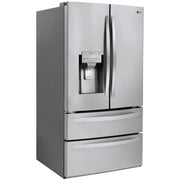 LG 36-inch, 27.8 cu.ft. Freestanding French 4-Door Refrigerator with Slim SpacePlus® Ice System LMXS28626S