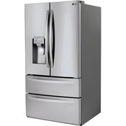 LG 36-inch, 27.8 cu.ft. Freestanding French 4-Door Refrigerator with Slim SpacePlus® Ice System LMXS28626S