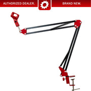 Deco Gear Adjustable Microphone Suspension Boom Scissor Arm Stand with Microphone Clip