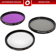 Deco Gear 58mm 3 Piece Pro Level Lens Filter Kit - UV, FLD, Polarizer - FK58MM