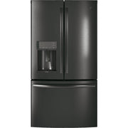 GE Profile 36-inch, 22.2 cu.ft. Counter-Depth French 3-Door Refrigerator with Water and Ice Dispensing System PYE22KBLTS