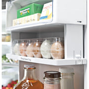 GE Profile 36-inch, 22.2 cu.ft. Counter-Depth French 3-Door Refrigerator with Water and Ice Dispensing System PYE22KBLTS