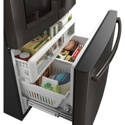 GE Profile 36-inch, 27.8 cu. ft. French 3-Door Refrigerator with Ice and Water PFE28KBLTS