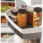 GE Profile 36-inch, 27.8 cu. ft. French 3-Door Refrigerator with Ice and Water PFE28KBLTS