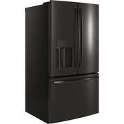 GE Profile 36-inch, 27.8 cu. ft. French 3-Door Refrigerator with Ice and Water PFE28KBLTS