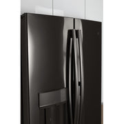 GE Profile 36-inch, 27.8 cu. ft. French 3-Door Refrigerator with Ice and Water PFE28KBLTS