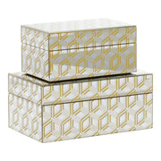 Decor Mache Glam Jewelry Organizer (Set of 2) - Gold