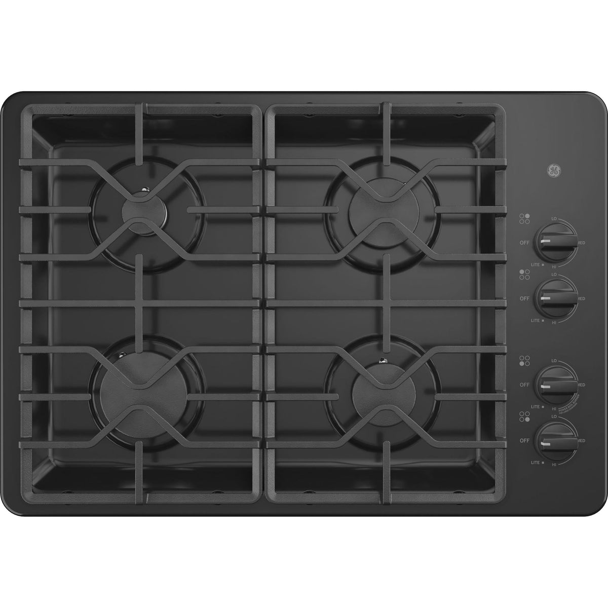 GE 30-inch Built-In Gas Cooktop JGP3030DLBB
