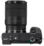 Sony a6400 4K Mirrorless Camera ILCE-6400M/B 18-135mm Lens with Macro & Telephoto Kit