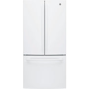 GE 33-inch, 18.6 cu. ft. Counter-Depth French-Door Refrigerator with Ice Maker GWE19JGLWW