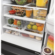 GE 33-inch, 18.6 cu. ft. Counter-Depth French-Door Refrigerator with Ice Maker GWE19JGLWW