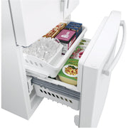 GE 33-inch, 18.6 cu. ft. Counter-Depth French-Door Refrigerator with Ice Maker GWE19JGLWW