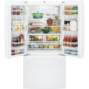 GE 33-inch, 18.6 cu. ft. Counter-Depth French-Door Refrigerator with Ice Maker GWE19JGLWW