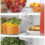 GE 33-inch, 18.6 cu. ft. Counter-Depth French-Door Refrigerator with Ice Maker GWE19JGLWW