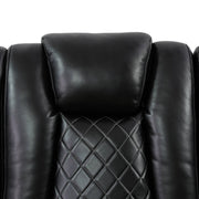 Oregon Power Motion Recliner with LED Lights by Best Home - Black