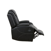 Oregon Power Motion Recliner with LED Lights by Best Home - Black