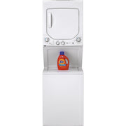 GE Stacked Washer/Dryer Gas Laundry Center GUD24GSSMWW