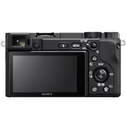 Sony a6400 4K Mirrorless Camera ILCE-6400L/B 16-50mm Lens Kit + Flash & Case Bundle