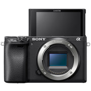 Sony a6400 4K Mirrorless Camera ILCE-6400L/B 16-50mm Lens Kit + Flash & Case Bundle