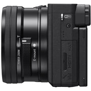 Sony a6400 4K Mirrorless Camera ILCE-6400L/B 16-50mm Lens Kit + Flash & Case Bundle