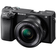 Sony a6400 4K Mirrorless Camera ILCE-6400L/B 16-50mm Lens Kit + Flash & Case Bundle