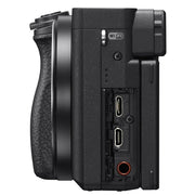 Sony a6400 4K Mirrorless Camera ILCE-6400/B + Deco Gear Pro Kit Flash & Case Bundle