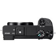 Sony a6400 4K Mirrorless Camera ILCE-6400/B + Deco Gear Pro Kit Flash & Case Bundle