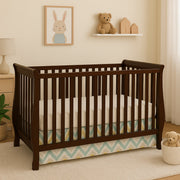 Naomi 4 in 1 Full Convertible Crib by AFG Baby Furniture - Brown