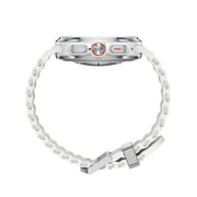 Samsung Galaxy Ultra Watch Titanium Case Smartwatch with White Band - LTE (2024)