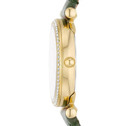 Fossil Carlie Women's 28mm Three-Hand Strap Watch - Silver Dial