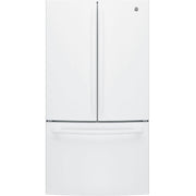 GE 36-inch, 27 cu.ft. Freestanding French 3-Door Refrigerator with Internal Water Dispenser GNE27JGMWW