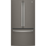GE 36-inch, 27 cu.ft. Freestanding French 3-Door Refrigerator with Internal Water Dispenser GNE27JMMES