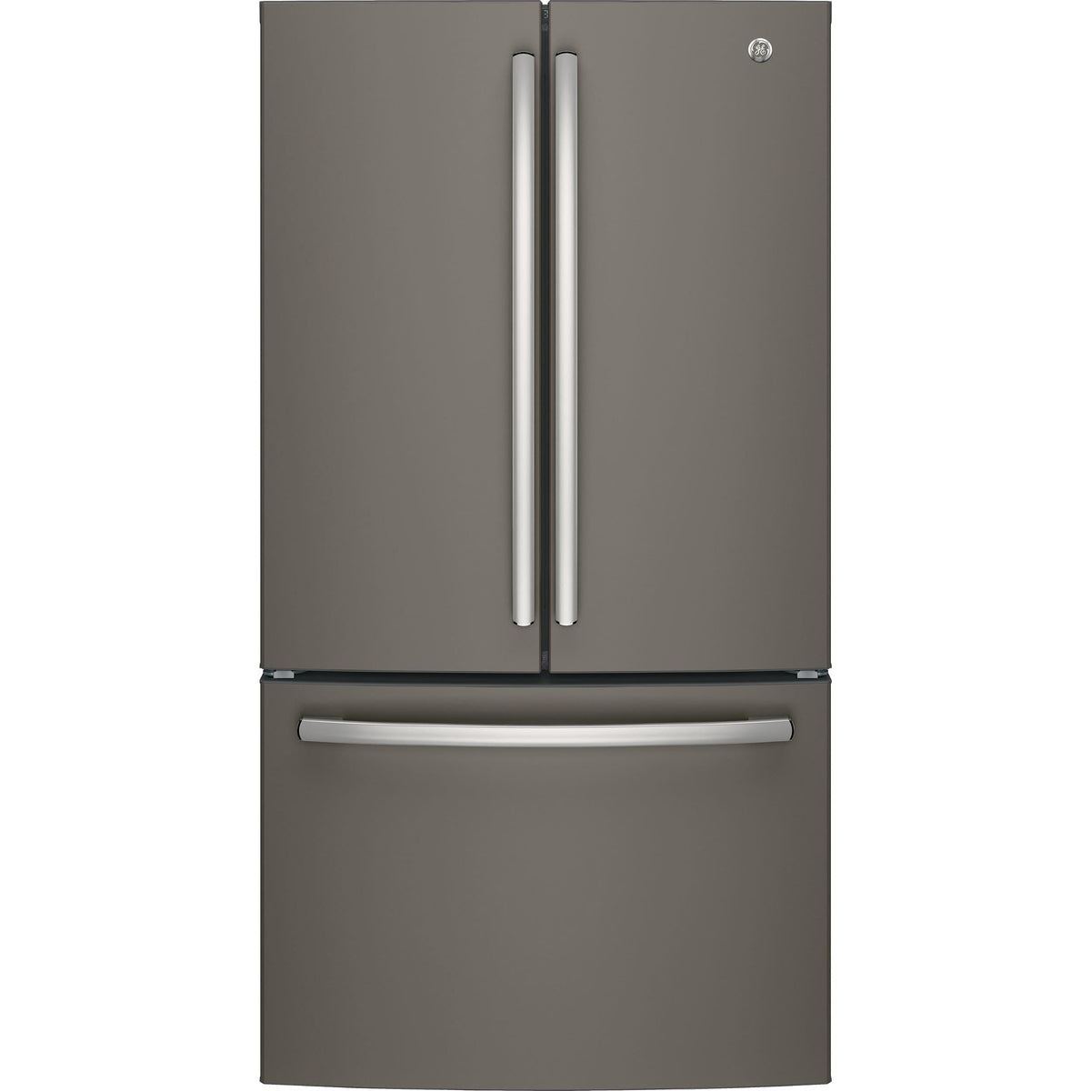 GE 36-inch, 27 cu.ft. Freestanding French 3-Door Refrigerator with Internal Water Dispenser GNE27JMMES