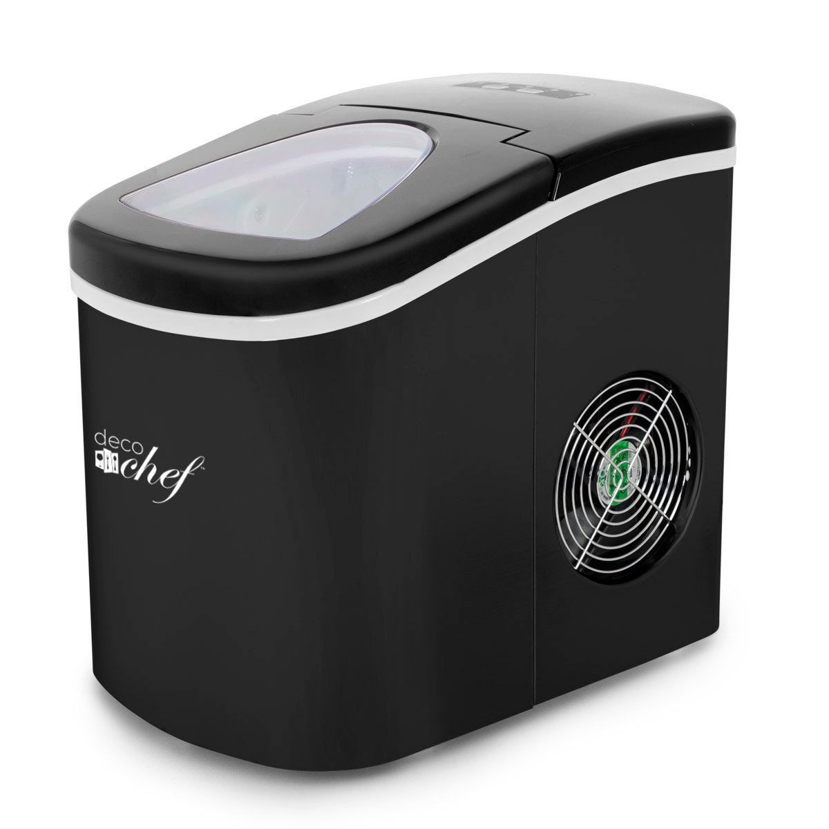 Deco Chef Black Compact Electric Ice Maker | (IMBLK) | Top Load | 26 Lbs Per Day