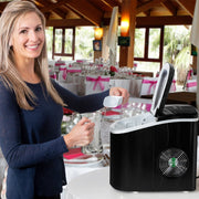 Deco Chef Black Compact Electric Ice Maker | (IMBLK) | Top Load | 26 Lbs Per Day