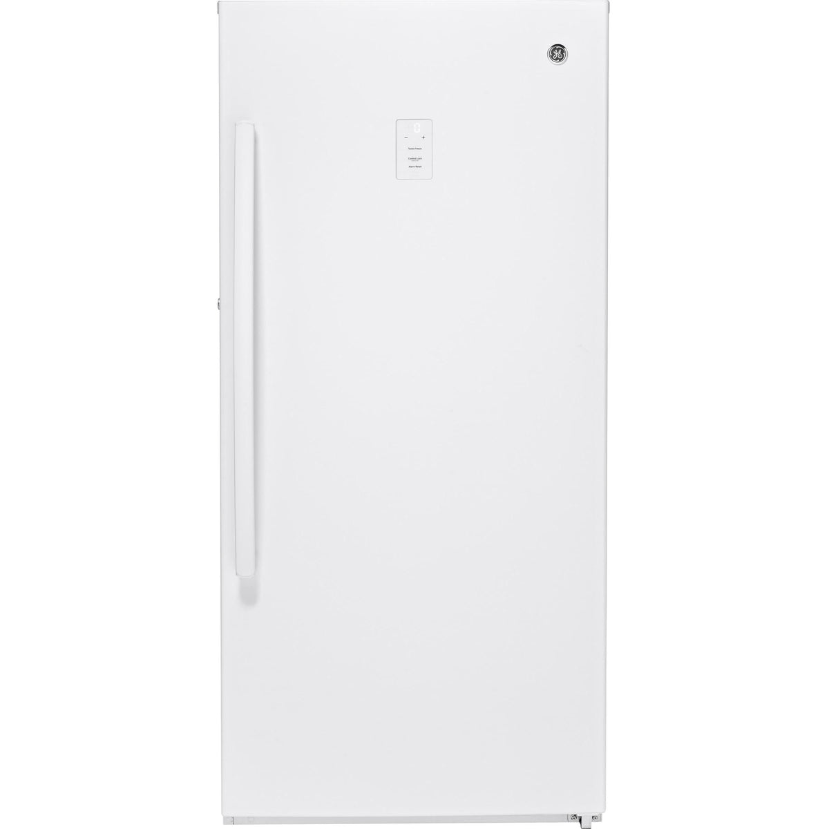 GE 14.1 cu.ft. Upright Freezer with Turbo Freeze FUF14SMRWW