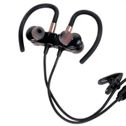 Deco Gear Magnetic Wireless Sport Earbuds - Gunmetal Grey - Carrying Case