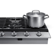 Samsung 36-inch Built-In Gas Cooktop with Wi-Fi Connectivity NA36N6555TS/AA