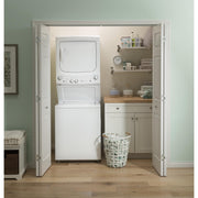 GE Stacked Washer/Dryer Electric Laundry Center GUV27ESSMWW