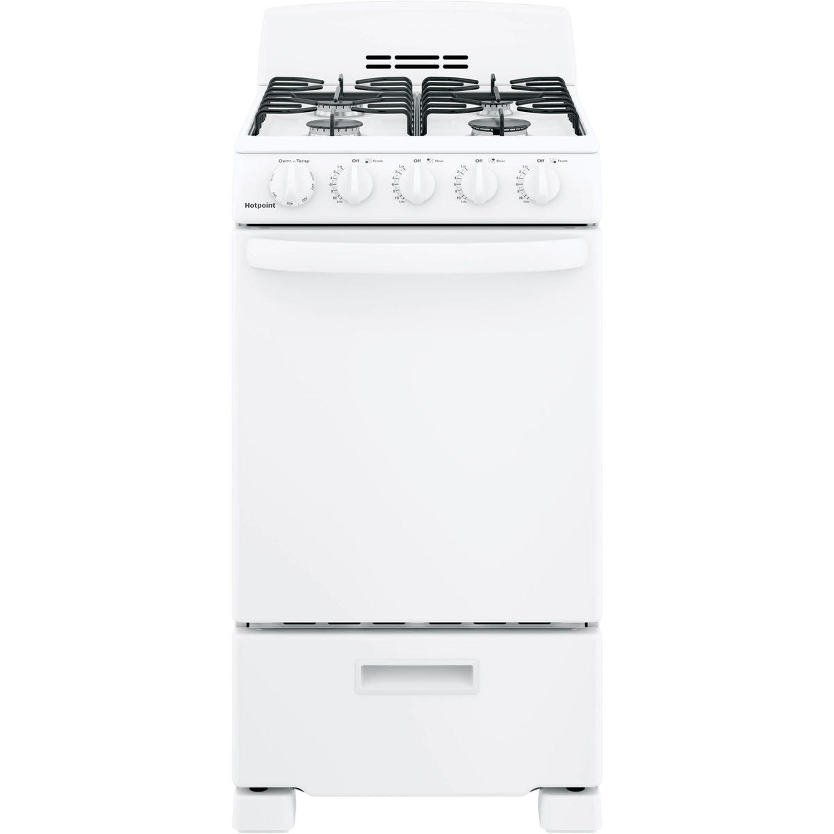 Hotpoint 20-inch Freestanding Gas Range RGAS200DMWW