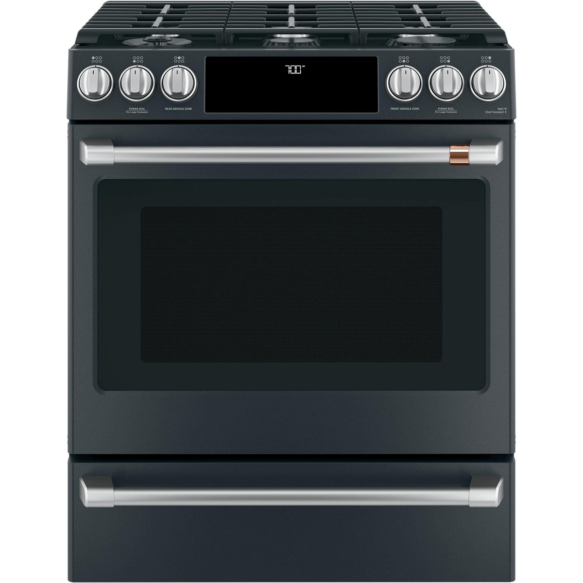 Café 30-inch Slide-In Gas Range with Warming Drawer CGS700P3MD1