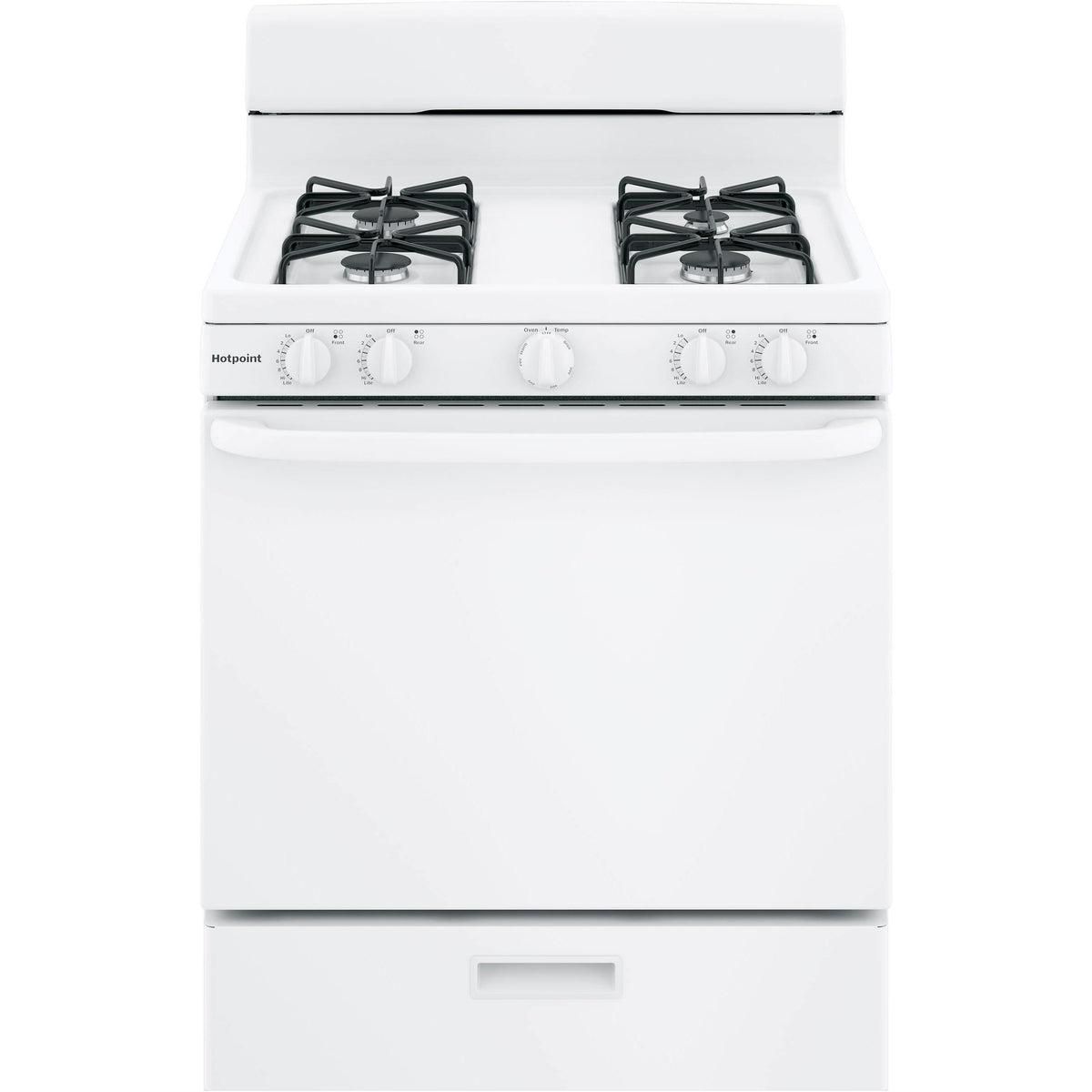 Hotpoint 30-inch Freestanding Gas Range RGBS300DMWW