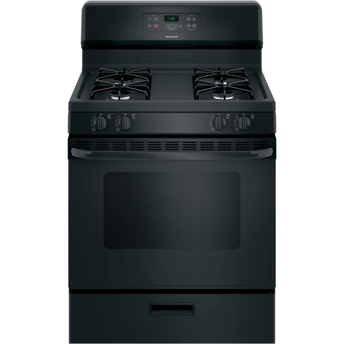Hotpoint 30-inch Freestanding Gas Range RGBS400DMBB