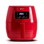 Deco Chef Digital 5.8QT Electric Air Fryer - Healthier & Faster Cooking - Red