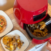 Deco Chef Digital 5.8QT Electric Air Fryer - Healthier & Faster Cooking - Red