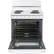 GE 30-inch Freestanding Electric Range JBS460DMWW